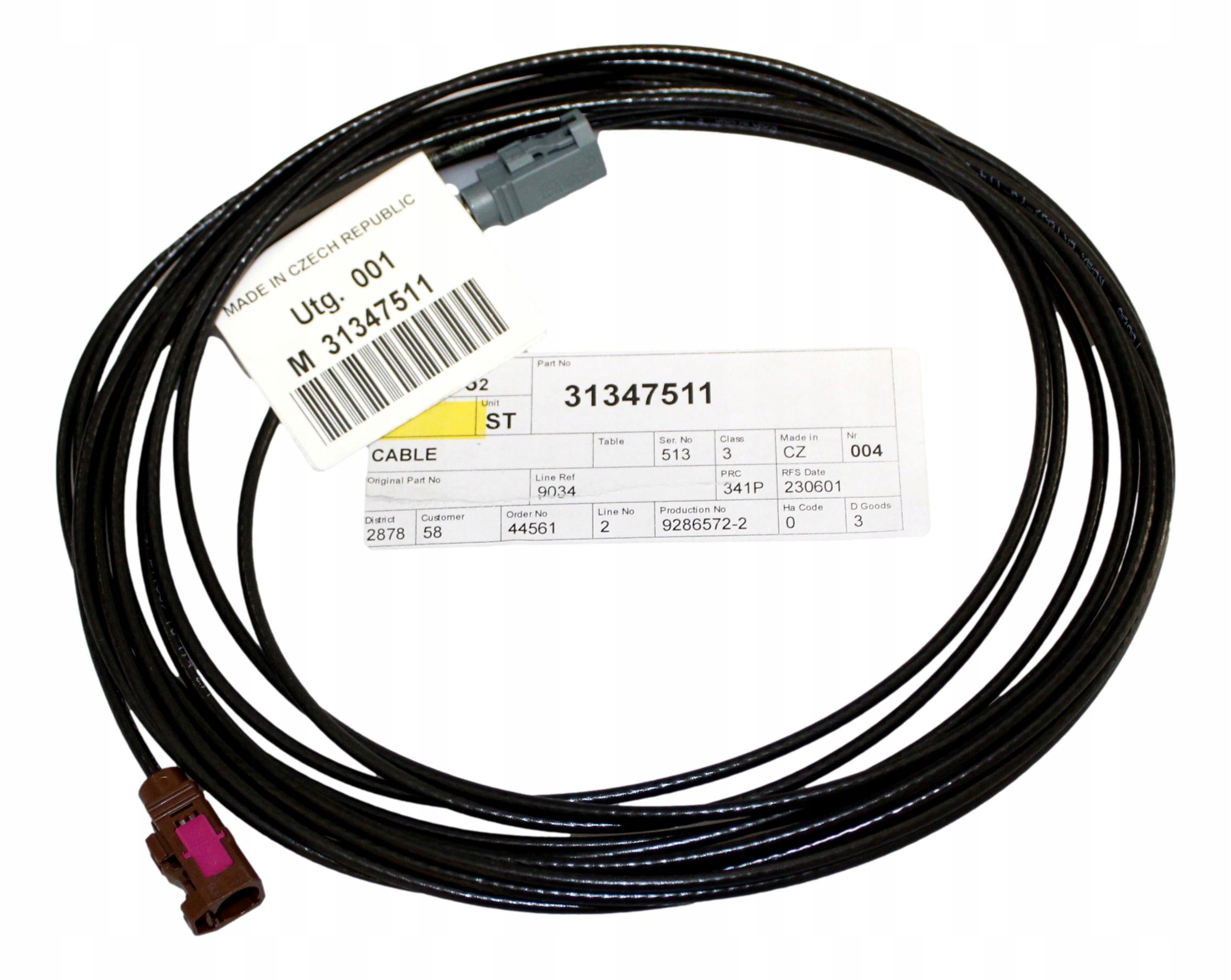 Volvo V40 V40CC kabel parkovací kamery zadní Oe