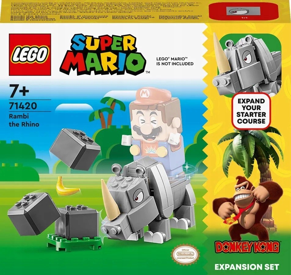 LEGO SUPER MARIO NOSOROŻEC RAMBI ZESTAW ROZSZERZAJĄCY 71420 Marka LEGO