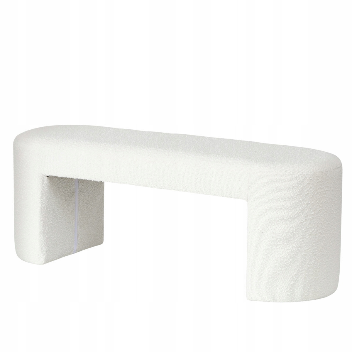 Biela Čalúnená Taburetka Mdf Solin 118X38X42 CM Do 120 Kg, Ručne Vyrobená