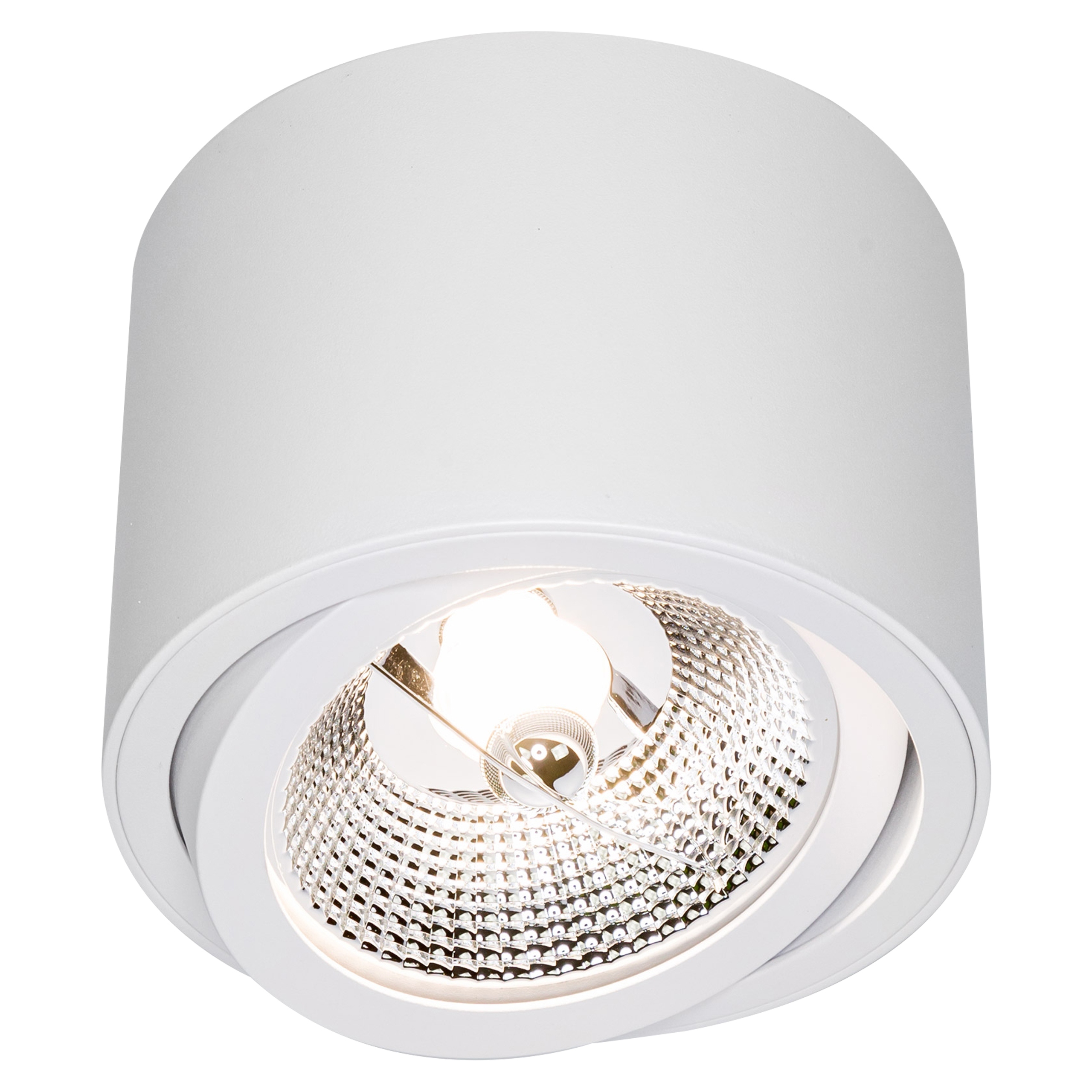 Oprawa Natynkowa lampa halogenowa GU10 AR111 LED RUCHOMA biała