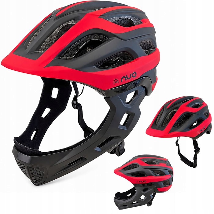 Cyklistická přilba Fullface AVO-49, velikost L (51-56 cm)
