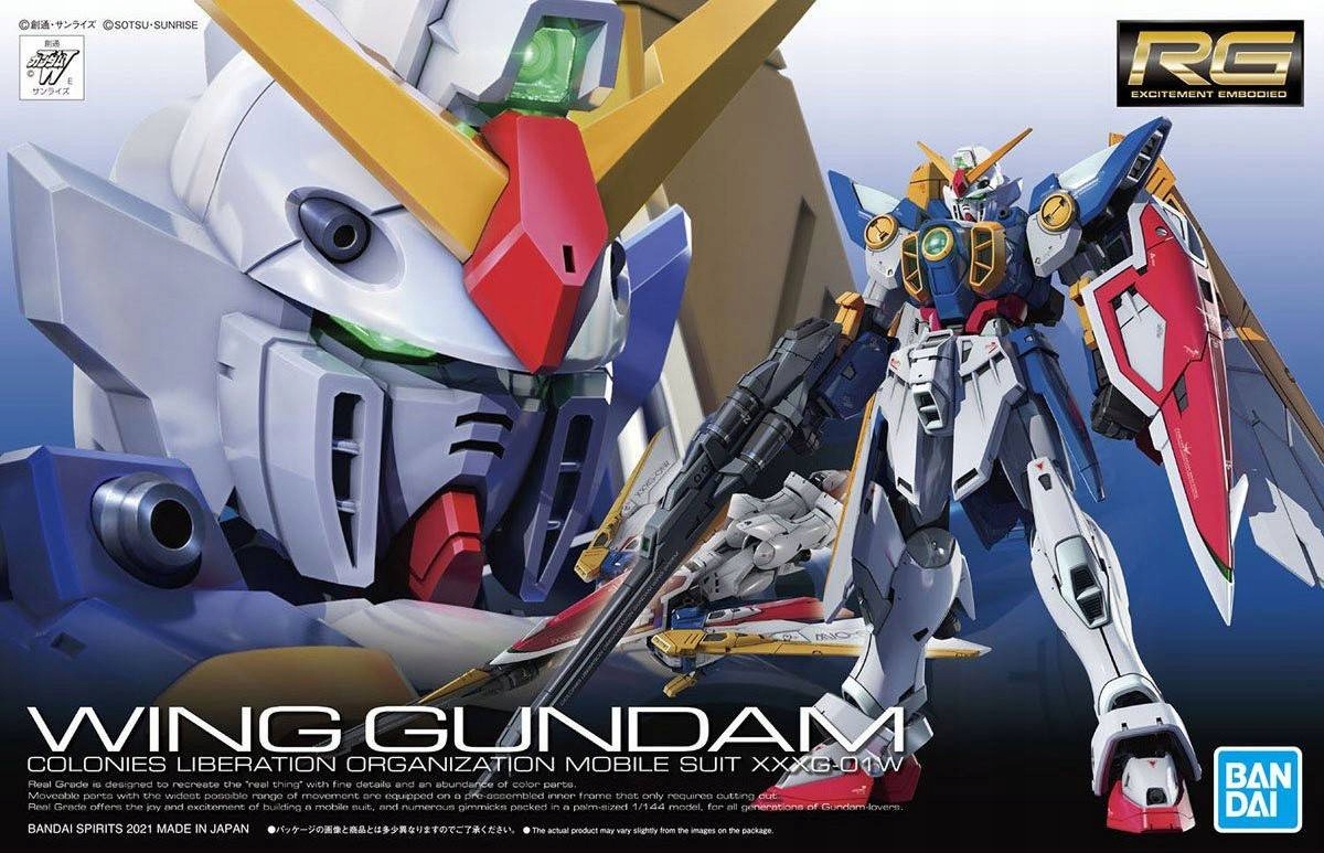 Bandai Model Gundam Gunpla pro sestavení Rg 1/144 Wing Gundam 6616
