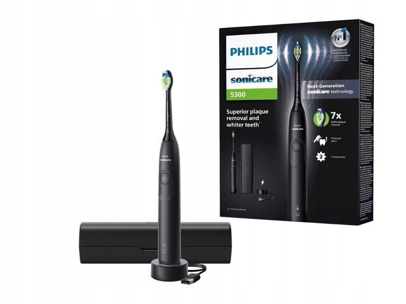 Szczoteczka soniczna Philips Sonicare 5300 HX7101/02 Czarny