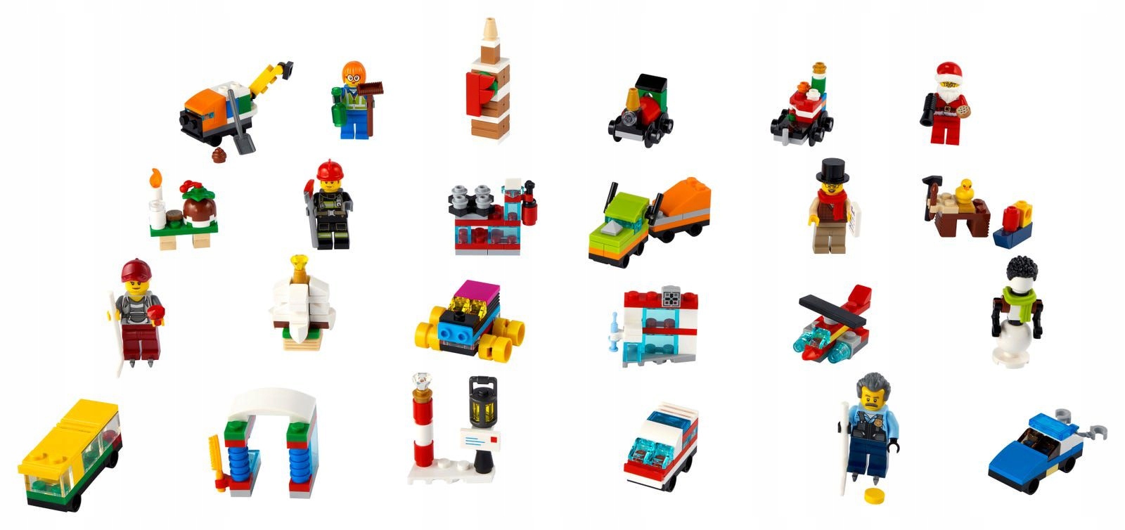 Адвент-календарь LEGO City 60303 2021, 349 деталей, 6 минифигурок и игровое поле, от 5 лет — фото 2