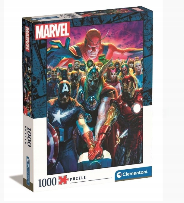 PUZZLE MARVEL 1000 SZTUK CLEMENTONI SUPER BOHATER