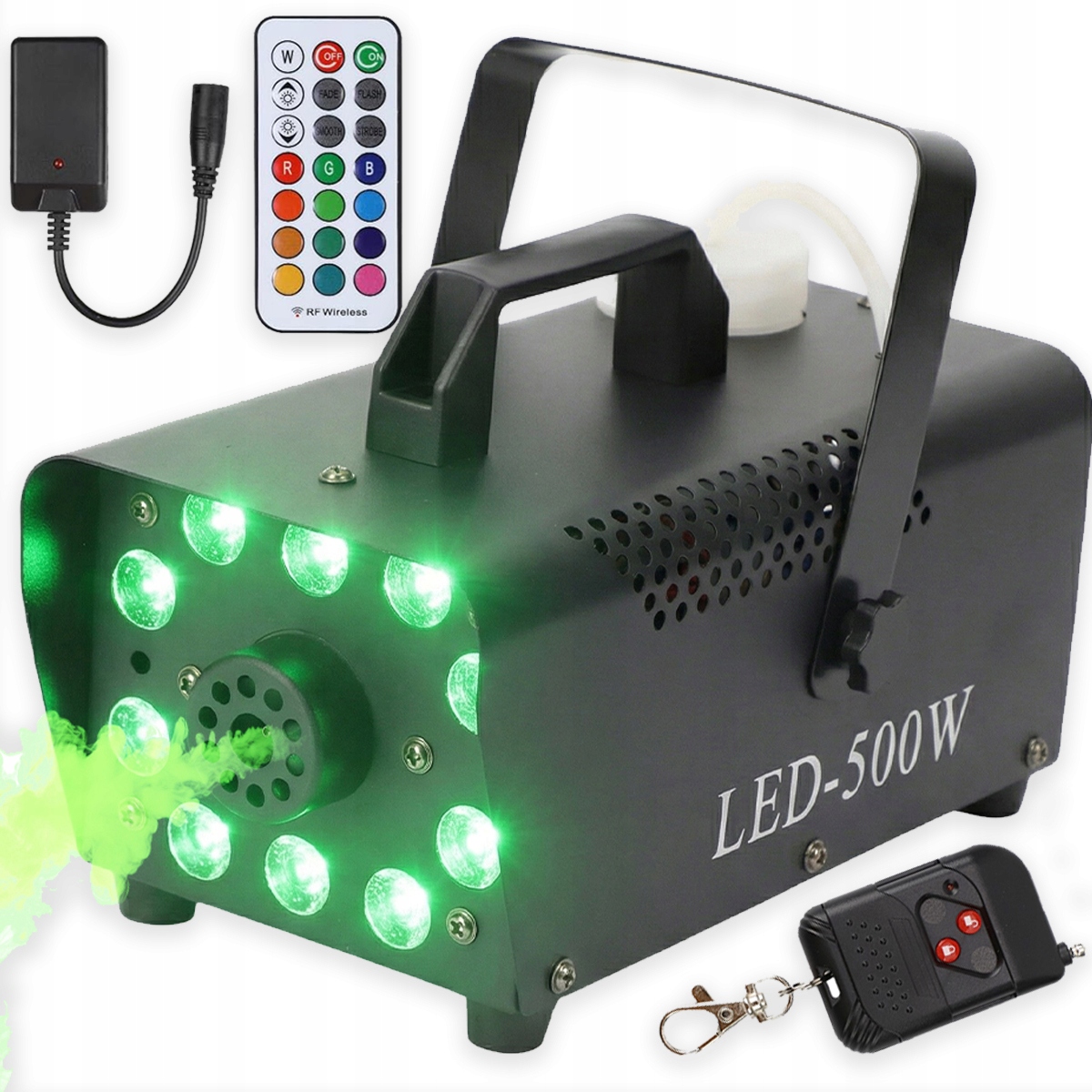 Výrobník Kouře, Mlha, Silný, Výkonný Led Efekt, Dálkové Ovládání 500 W
