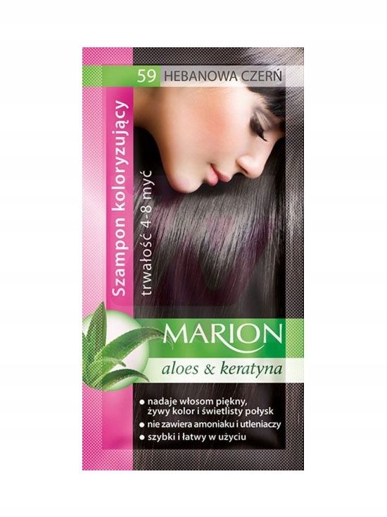 

Marion Szampon koloryzujący 59 hebanowa czerń 40ml