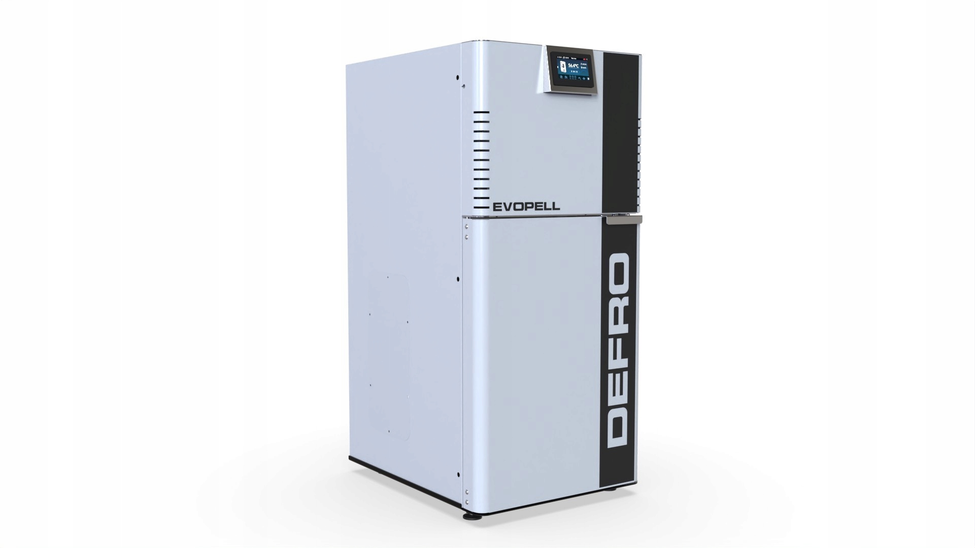 Kocioł pelletowy Defro Evopell 20 kW w kolorze szarym