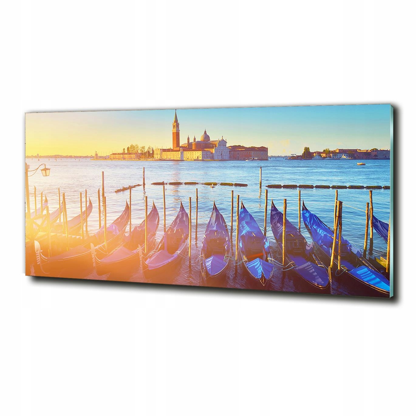Skleněný obraz do obývacího pokoje velké Benátky 125x50