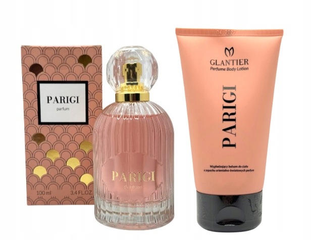 Glantier Zestaw Prezentowy Parigi: Perfumy 100ml Balsam do ciała 150ml