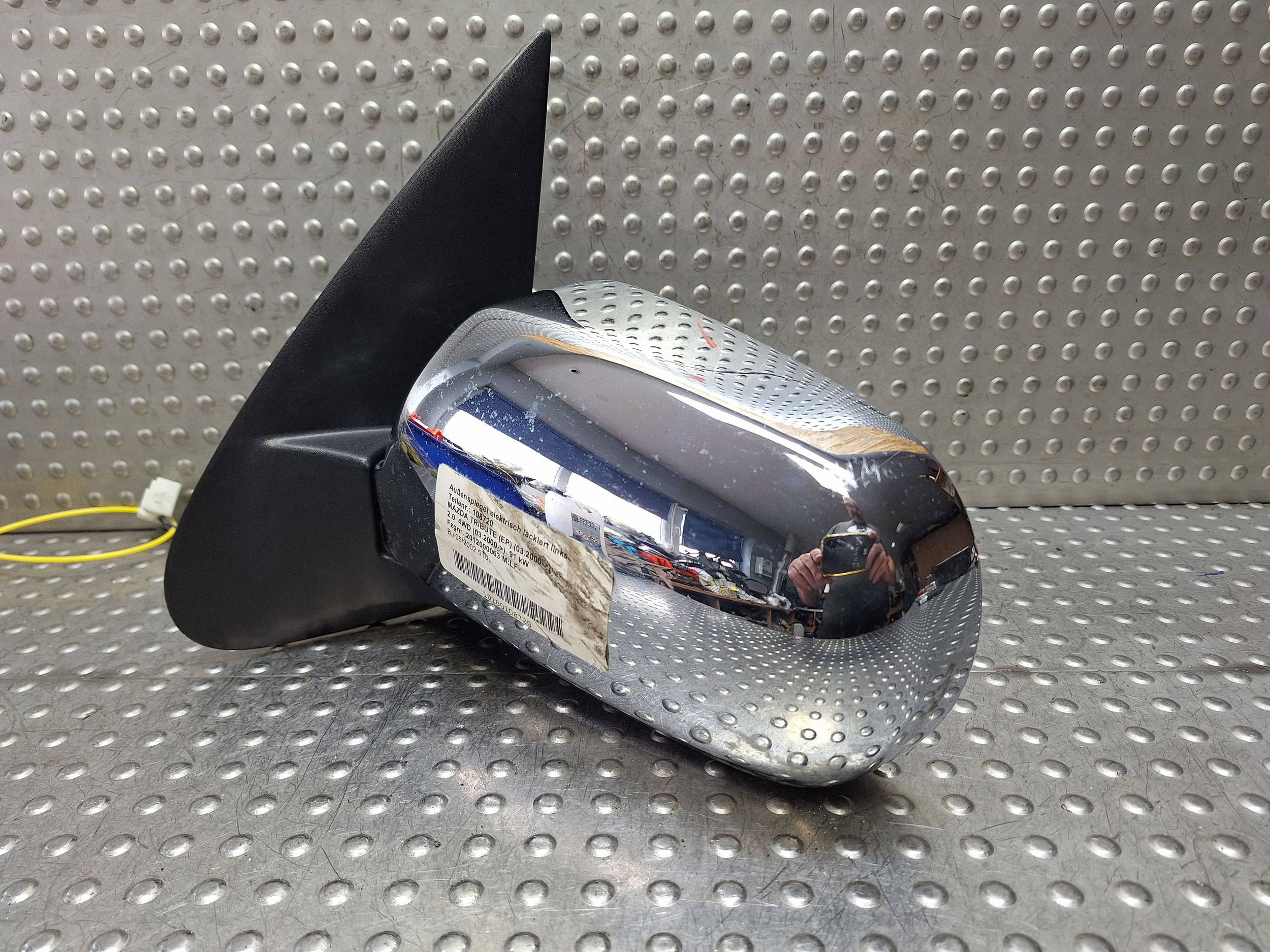 mirror left MAZDA TRIBUTE 01-10 CHROM EUROPA 3 PIN