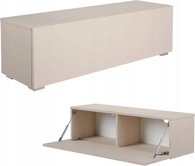 Tv stolek Kira 105 x 30 x 32 cm, závěsný/stojací, Premium 18mm, šampaňská barva