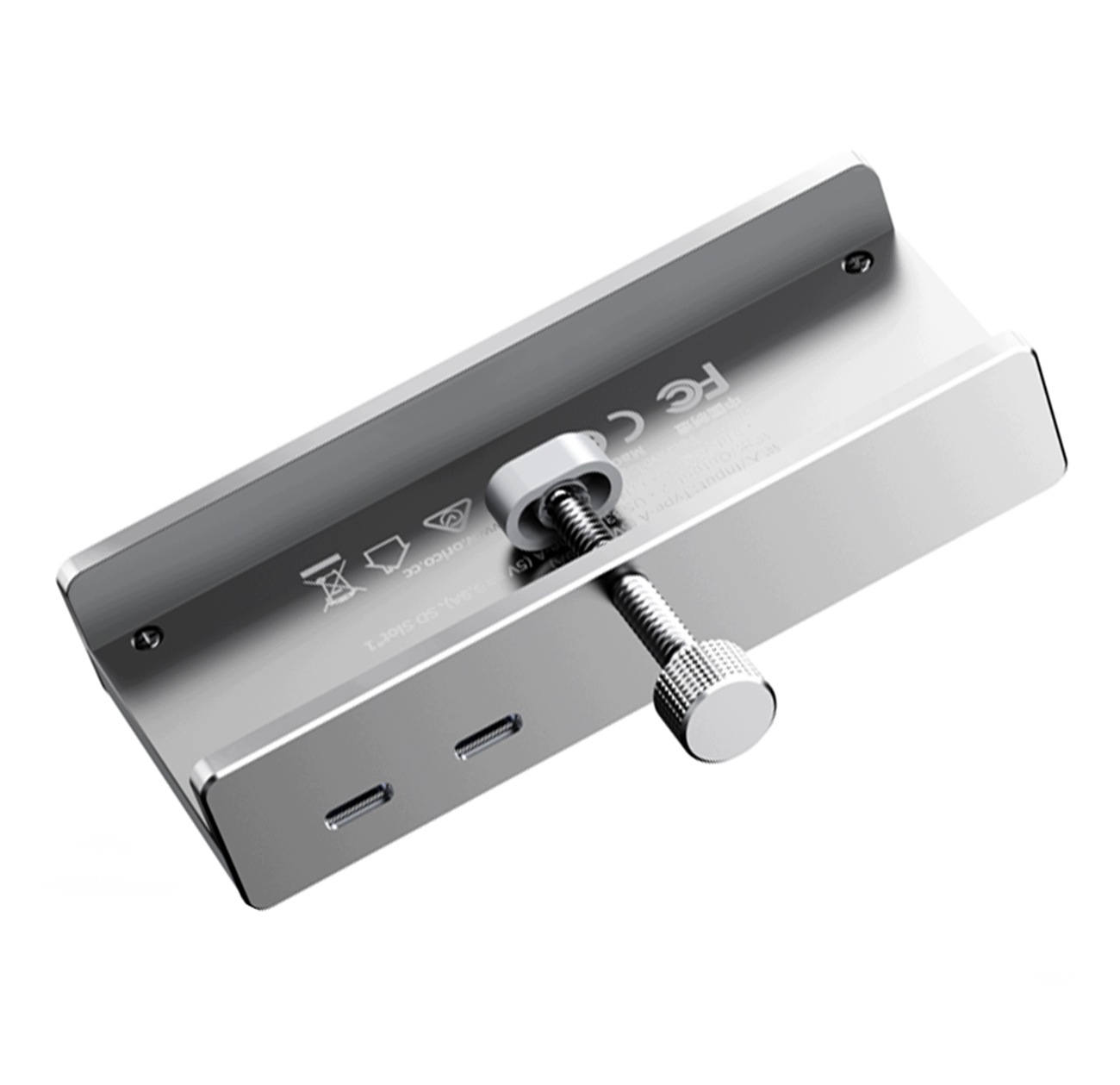 Usb-c Svorkový Hub Orico 2X Usb-a 3.0 Sd Tf 3.5 MM Audio 5 Gb Stříbrný