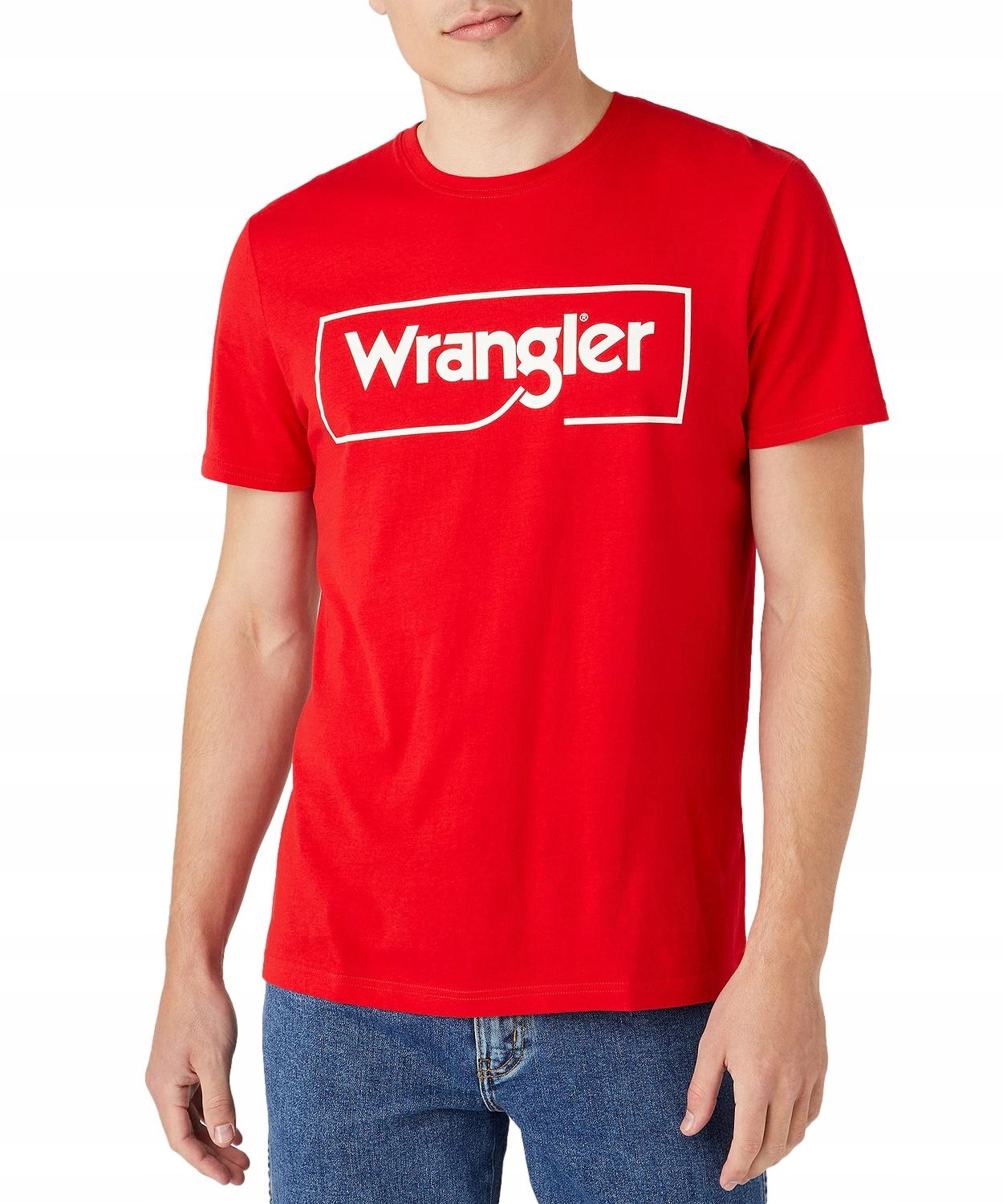 

T-shirt Wrangler Frame Logo Tee W7H3D3XWO Red M