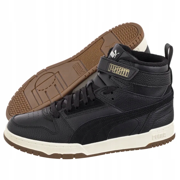 Pánské zimní boty Puma Rbd Game Wtr Puma Black-Gold 387604-02 Černé