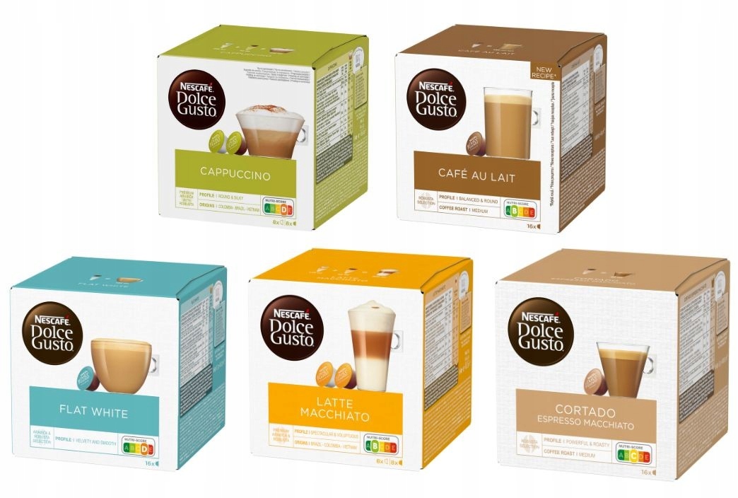 Zestaw Kapsułek do Dolce Gusto Nescafe MIX 80 sztuk 5x16