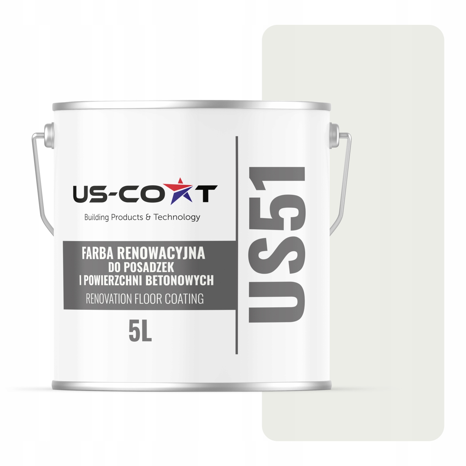 Farba Na Renováciu Podláh Betón Garáž Biela Signálna RAL9003 Mat 5 L