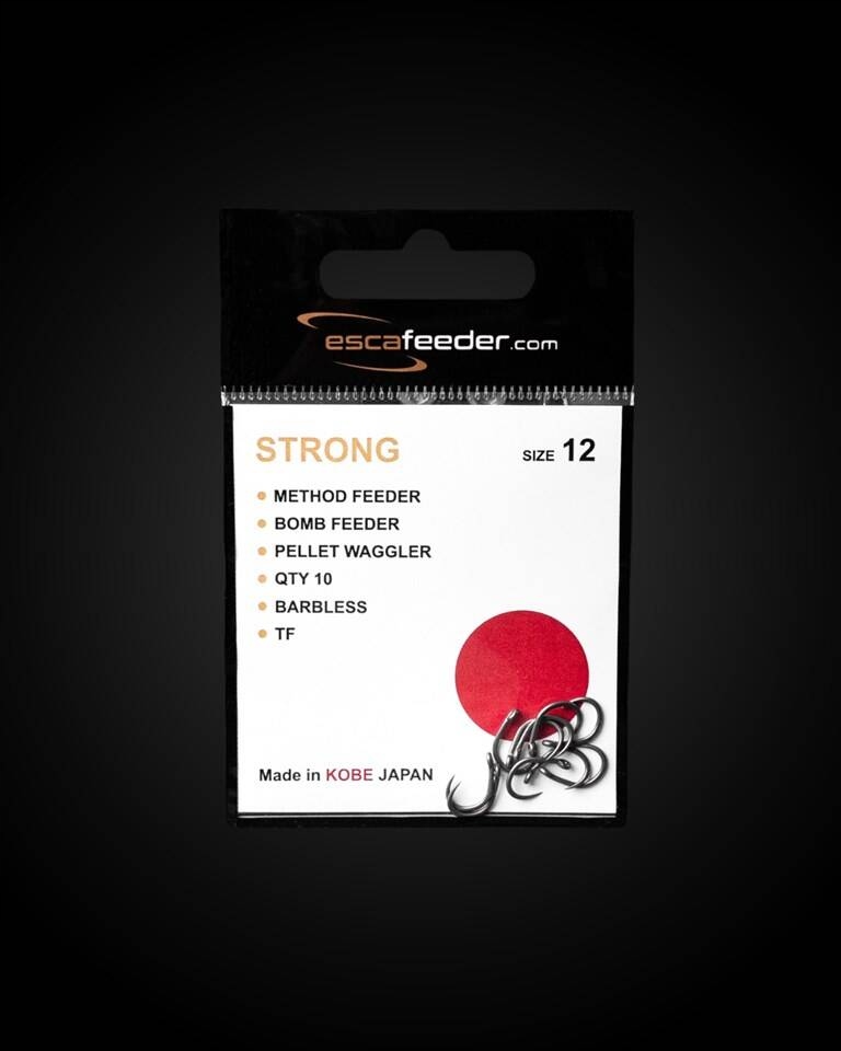 Haczyki Esca Feeder Strong- rozm. 12 bezzadziorowe 10szt.