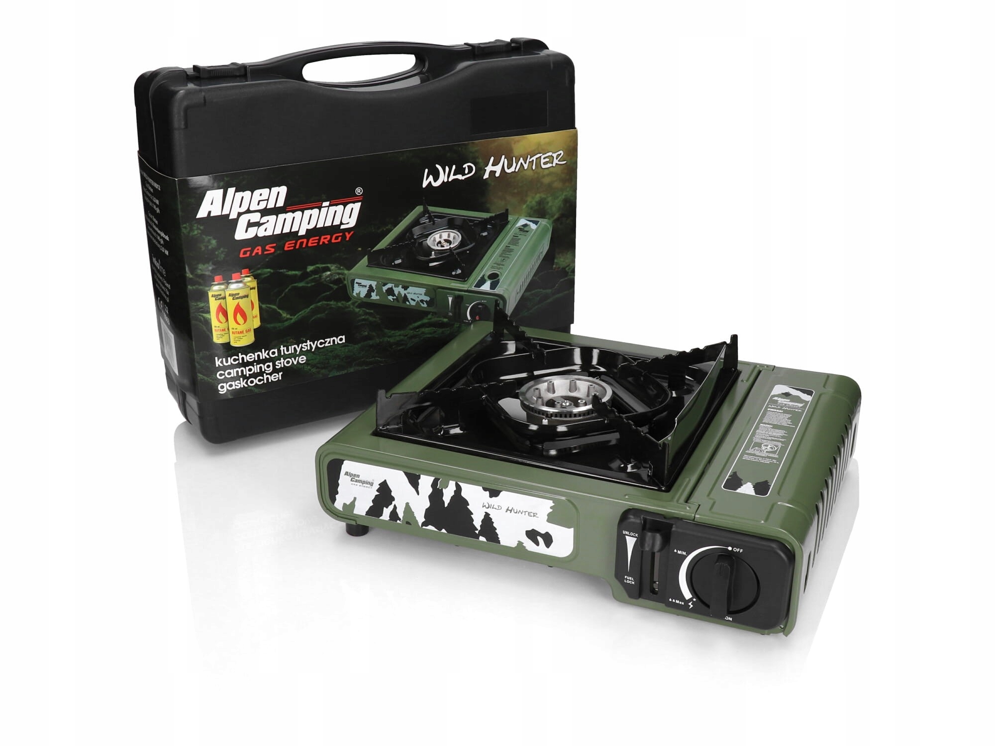 Kuchenka Turystyczna gazowa 2w1 Alpen Camping Wild Hunter