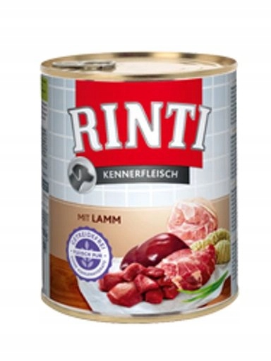 4x Rinti Kennerfleisch krmivo pro psy – jehněčí maso 800 g