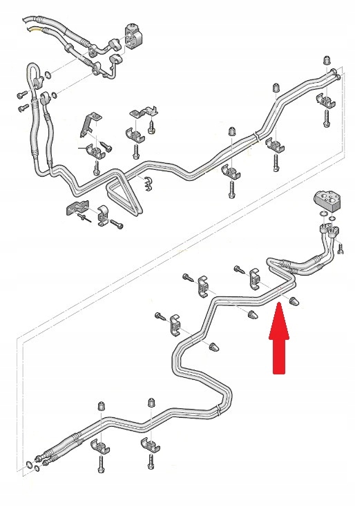 7E3 820 - Шланг кондиционирования воздуха Volkswagen T5 Multivan Long