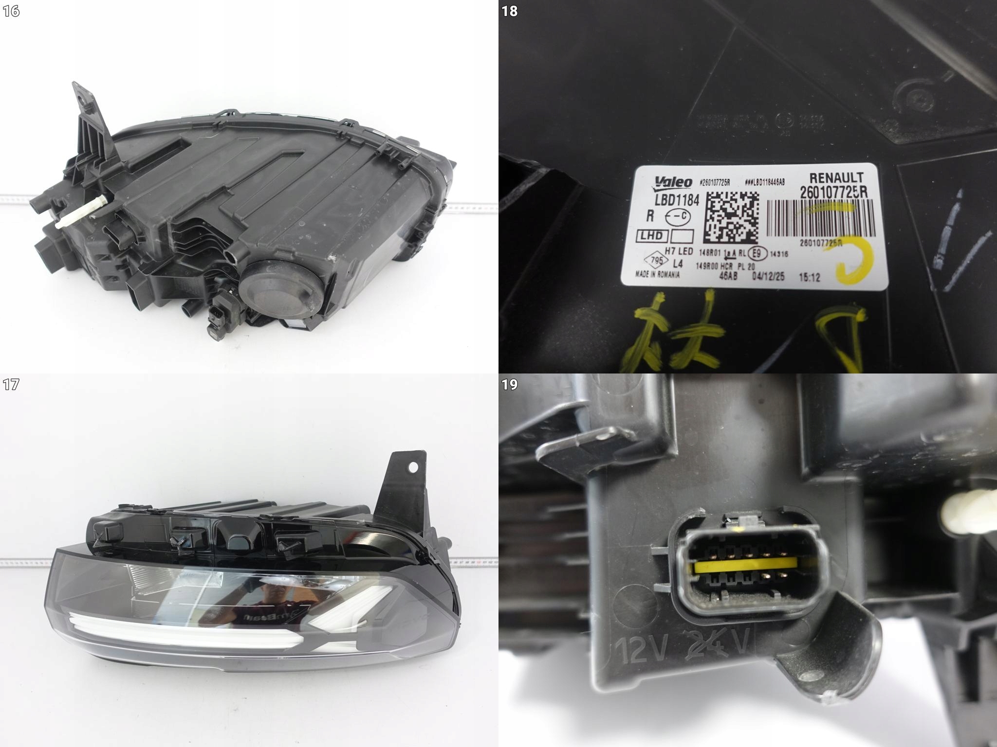 DACIA DUSTER III 3 P1310 24- FULL LED + H7 light right front EUROPA