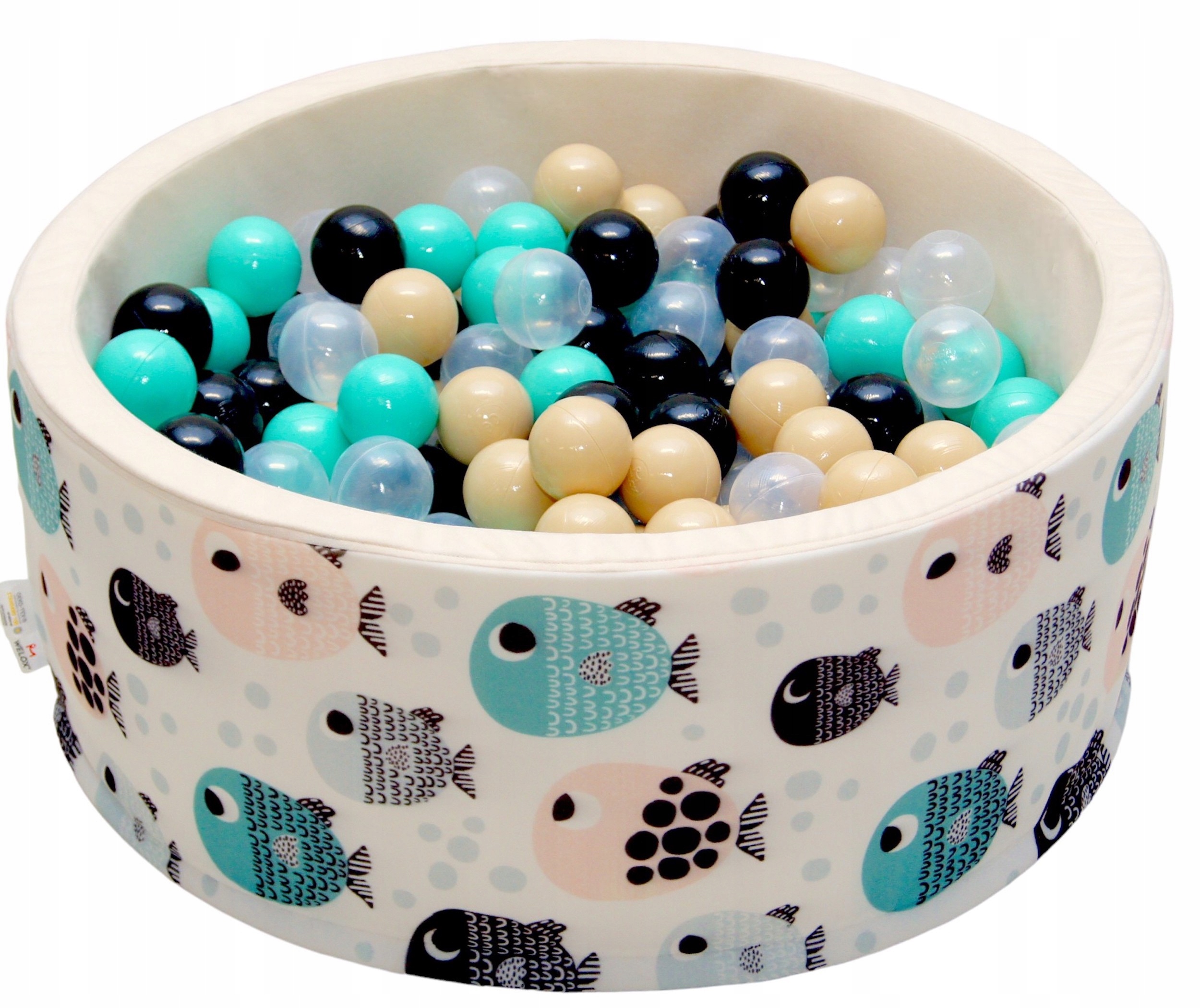 Suchy basen dla dzieci z piłeczkami kulkami 200 piłkami kojec 80x30 basenik