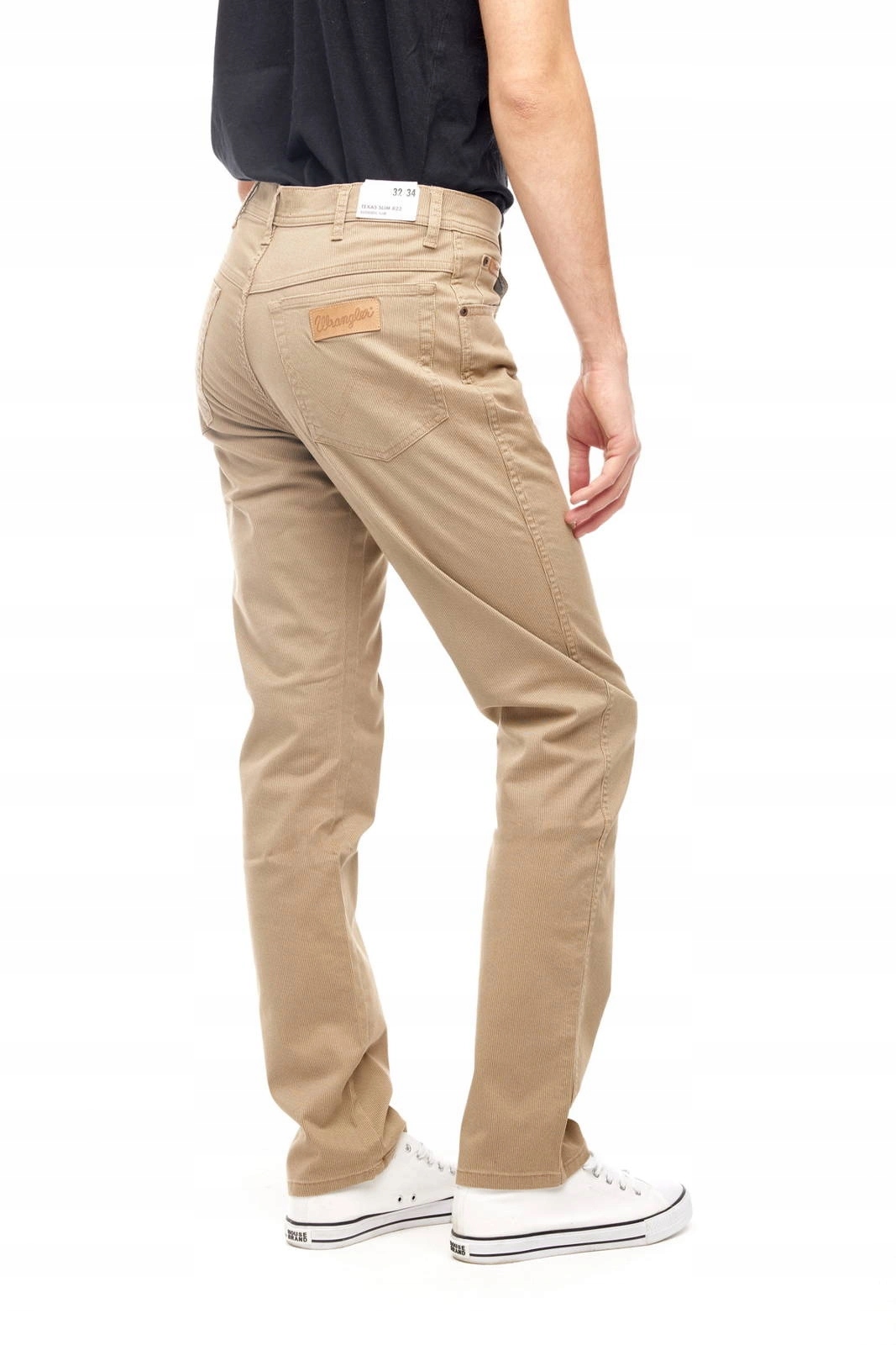 Pánské zúžené kalhoty Wrangler Texas Slim Sand W12SW558N 33/34