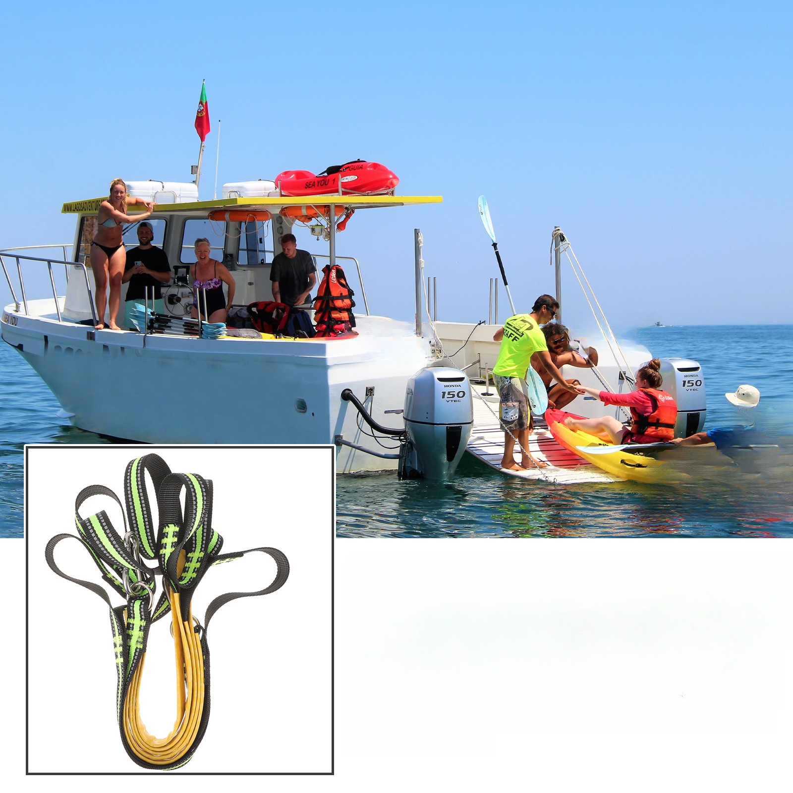 LINA KAJAKOWA DRABINKA JACHTOWA DO DOKU Materiał inny materiał