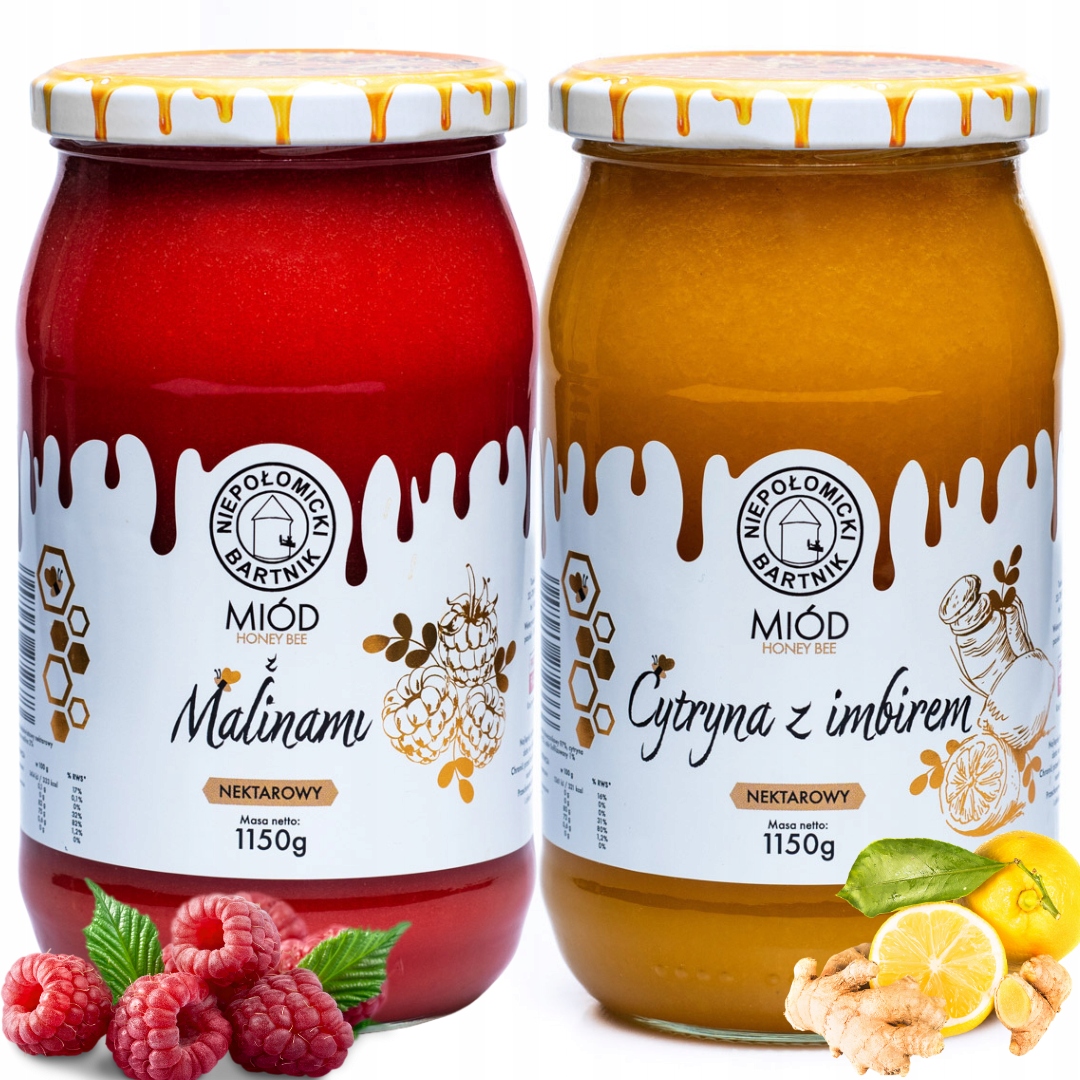 Med Citron S Zázvorem 1150 g Malinový Med 1150 g Pravý Čerstvý Z Včelína