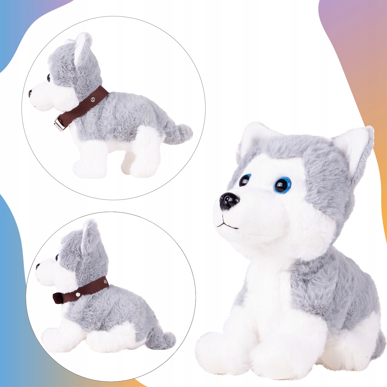 INTERAKTIVNÍ PES HUSKY DOG, HLASOVÉ OVLÁDÁNÍ Hloubka výrobku 24 cm