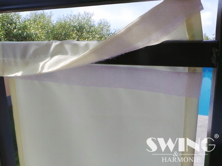 PAWILON OGRODOWY NAMIOT 3 x 4 m OŚWIETLENIE LED SOLAR BRĄZOWY BRĄZ Szerokość 3 m