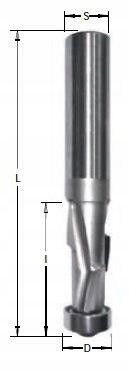 Frez diamentowy Dta D-8 l-27 L-80 S-8x50 Rh Z-3 Hm