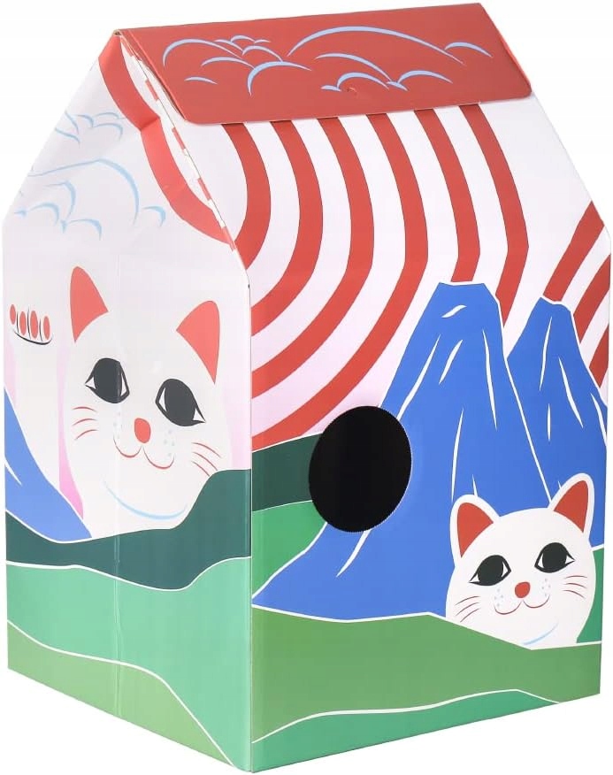 Levně Škrabadlo pro kočky s podložkou na škrábání, skládací, 30 x 30 x 40 cm