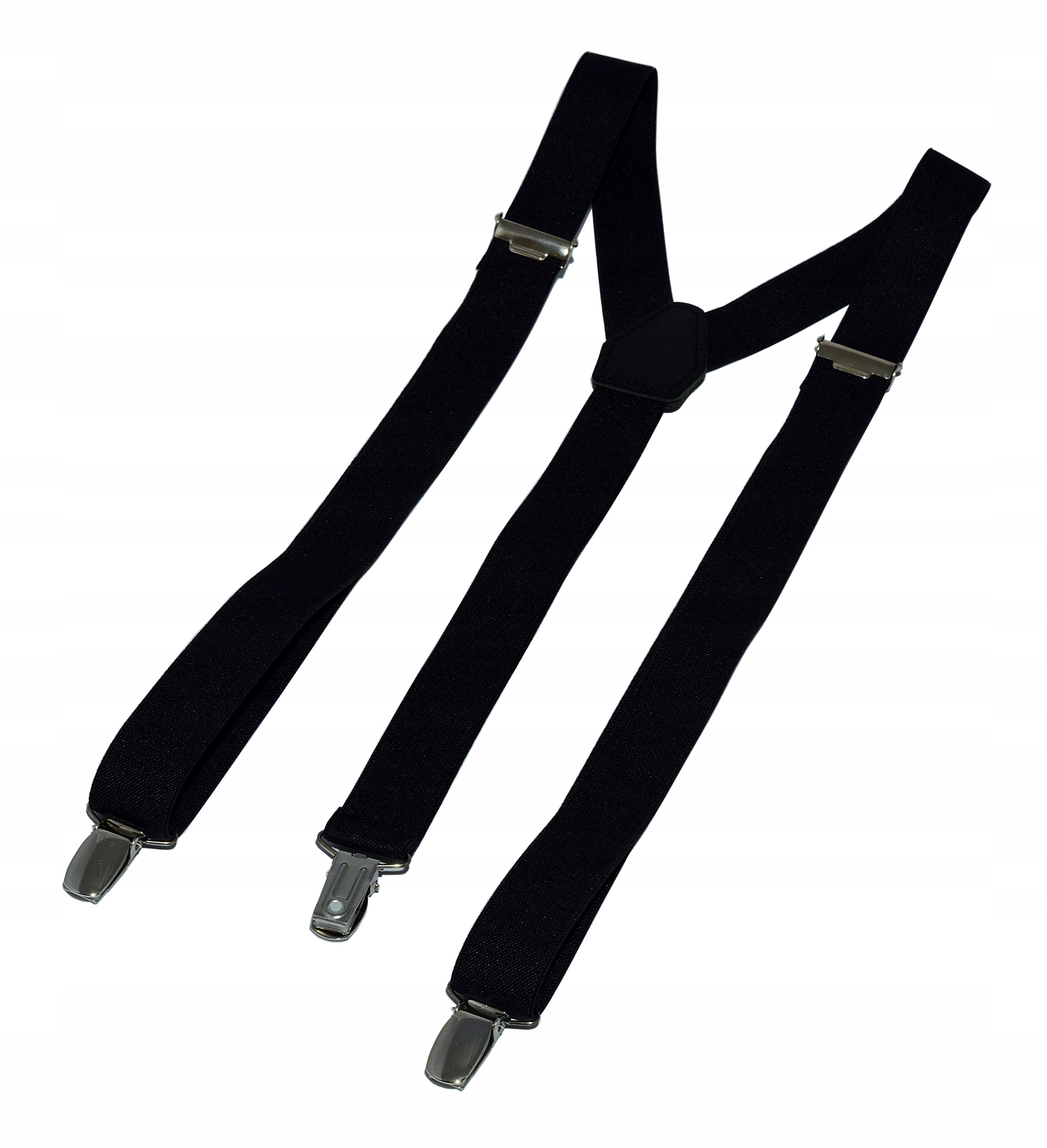 Szelki do spodni czarne 2.5 cm Zinutti