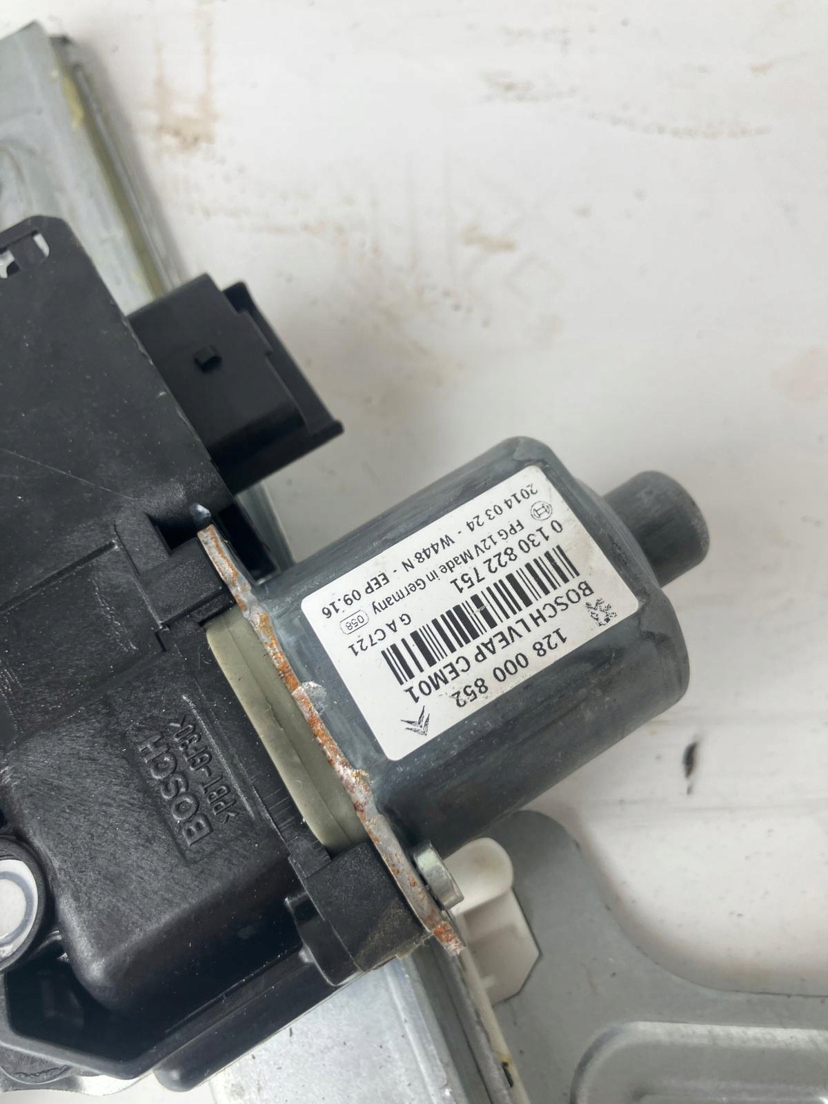 window regulator left rear part CITROEN C5 III X7 sedan 128000852