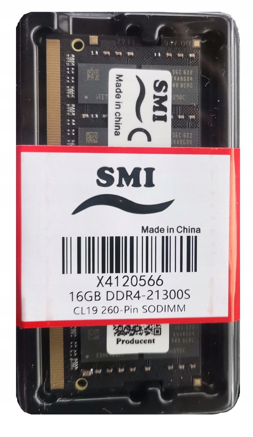 Pamięć Ram DDR4 16 Gb PC4 2666Mhz Sodimm do laptopów z procesorami Intel