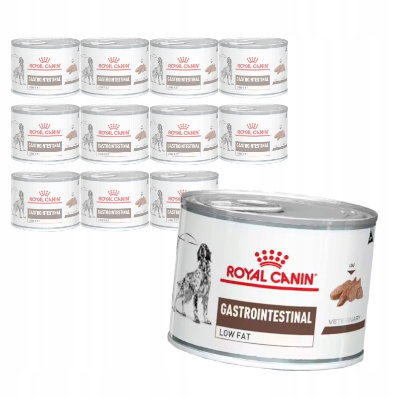 Levně Royal Canin Veterinary Gastrointestinal Low Fat 12x200g Vlhké Krmivo pro psy