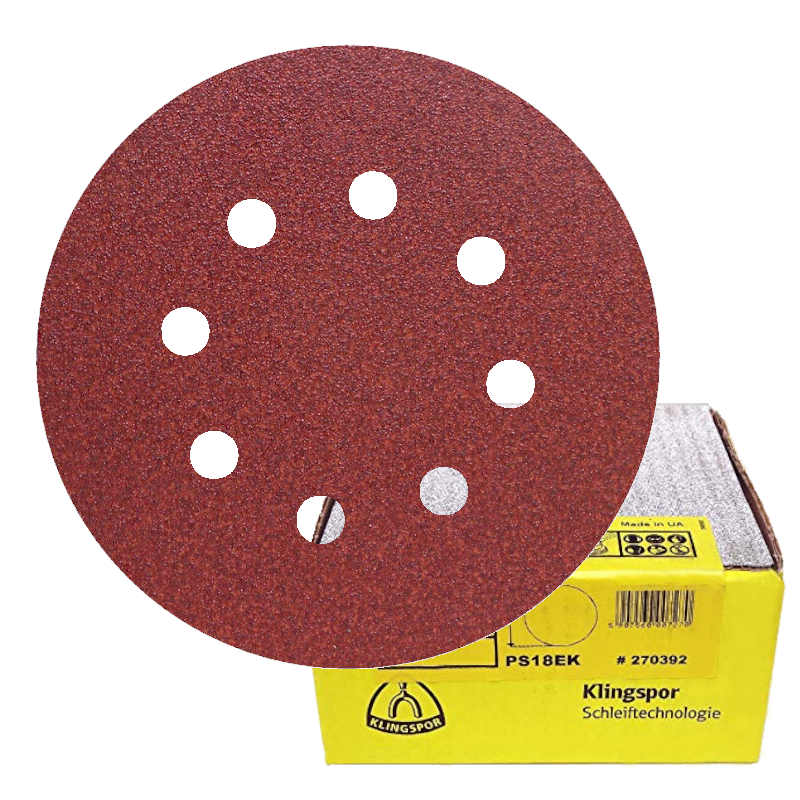 Krążki ścierne Klingspor 125mm PS18EK GLS5 gr.P180 5szt