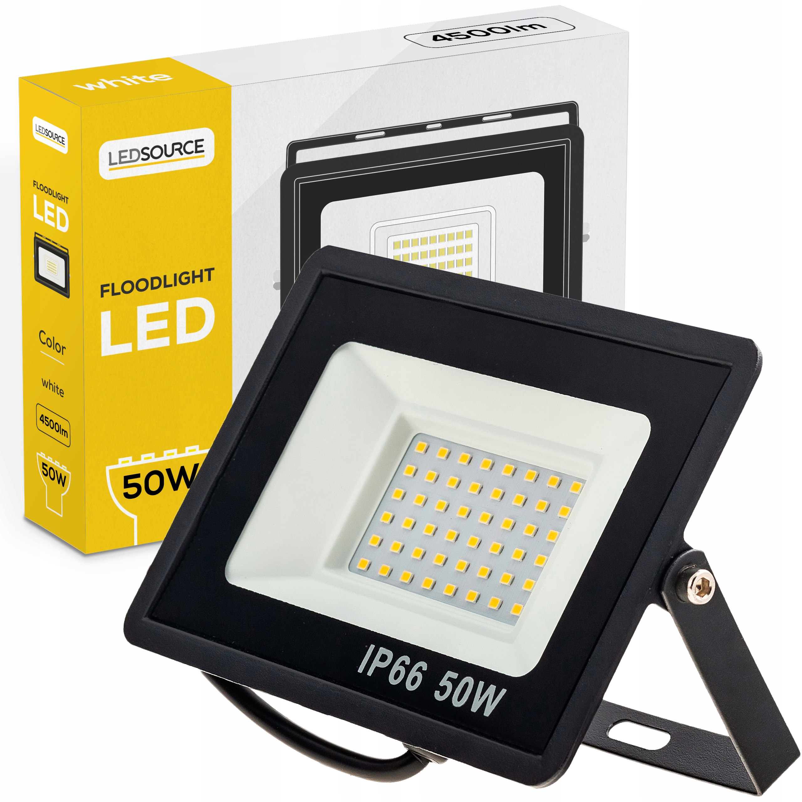 

Halogen Lampa Naświetlacz Led 50W 4500lm IP66 Slim