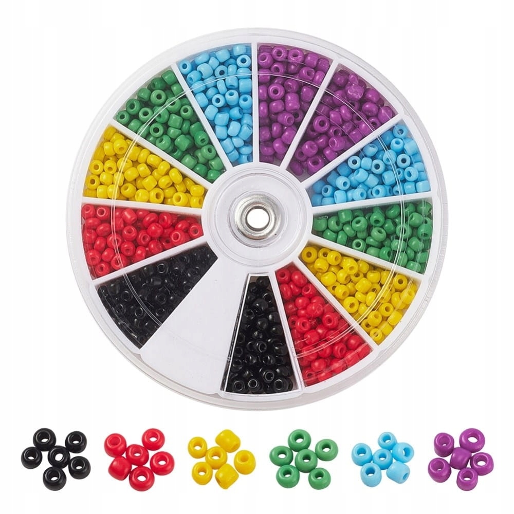 zra27 Koraliki szklane 3mm 480szt. seeds rokail