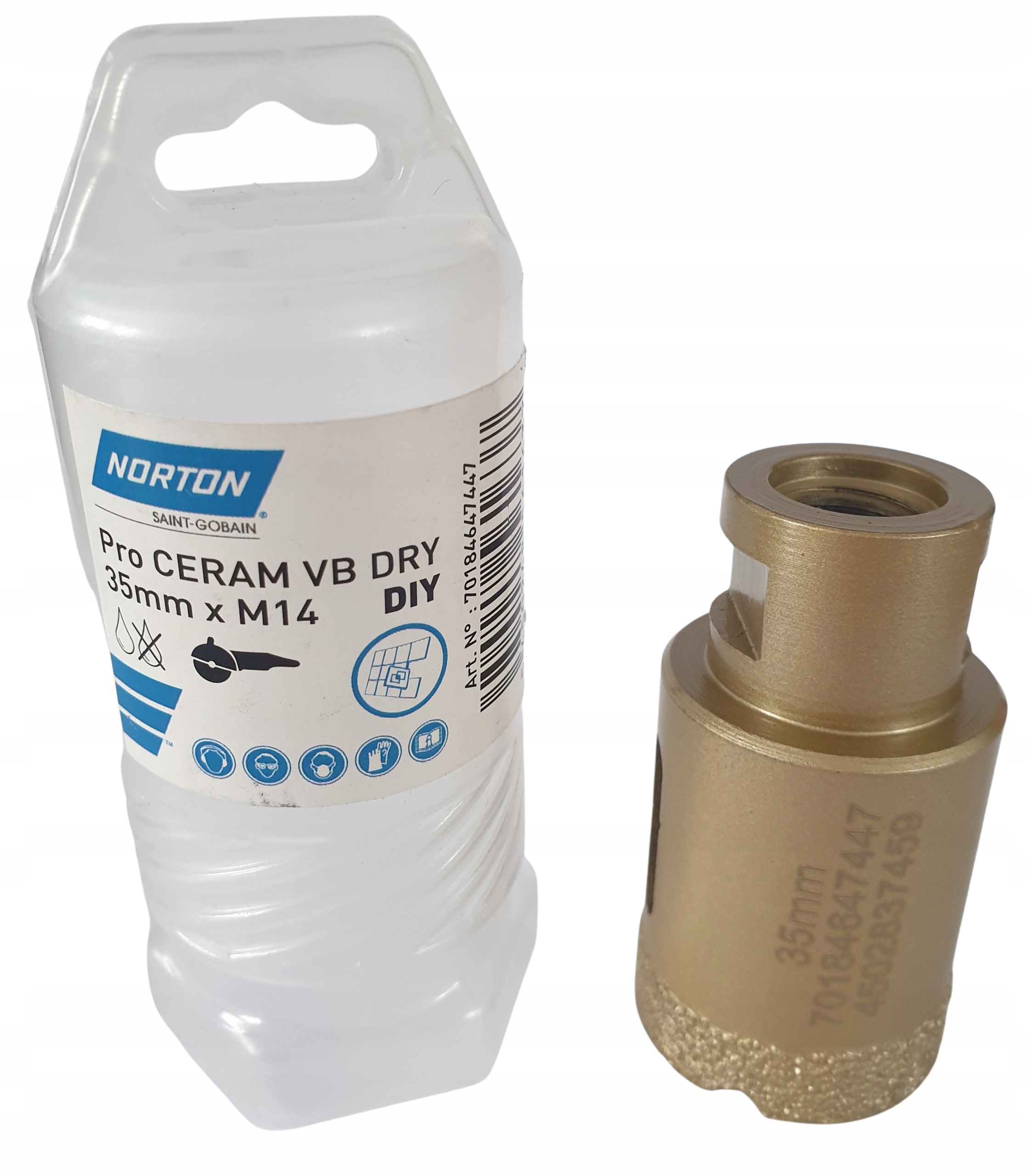 

Wiertło Norton Pro Ceram Vb Dry 35 mm M14 koronka