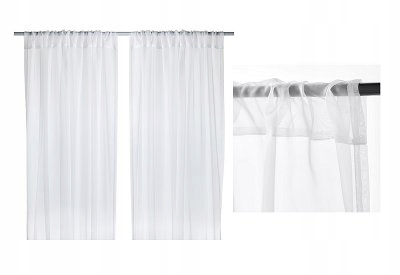 

Zasłony firany Ikea Teresia białe 2szt. 145x300cm