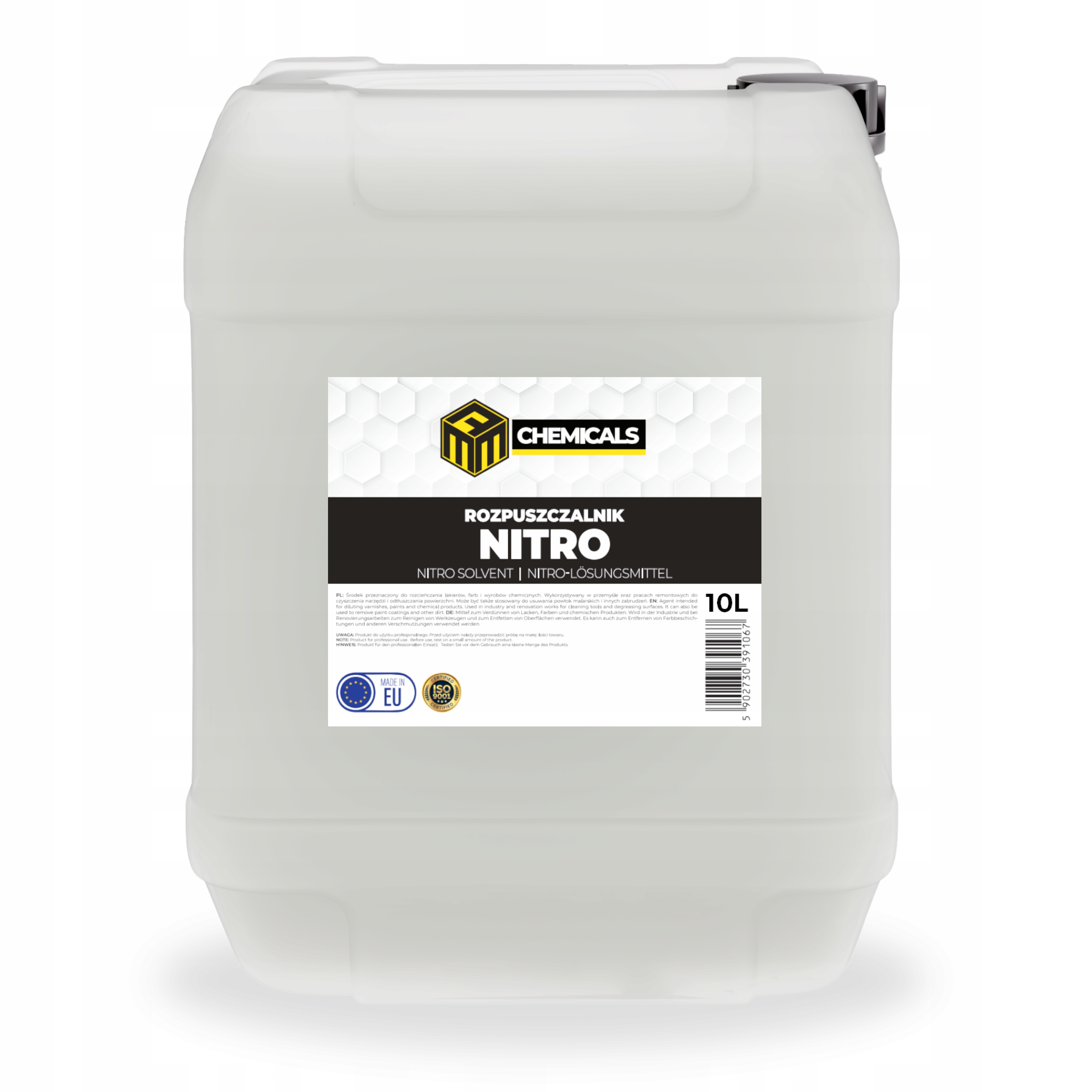 Nitro Rozpuszczalnik Rozcieńczalnik 10L do farb, lakierów, szybkoschnący