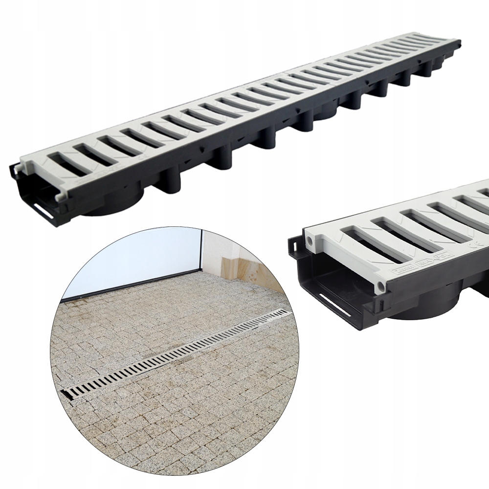 Odwodnienie Liniowe H=63mm A15(do 1,5T) Pvc Popiel