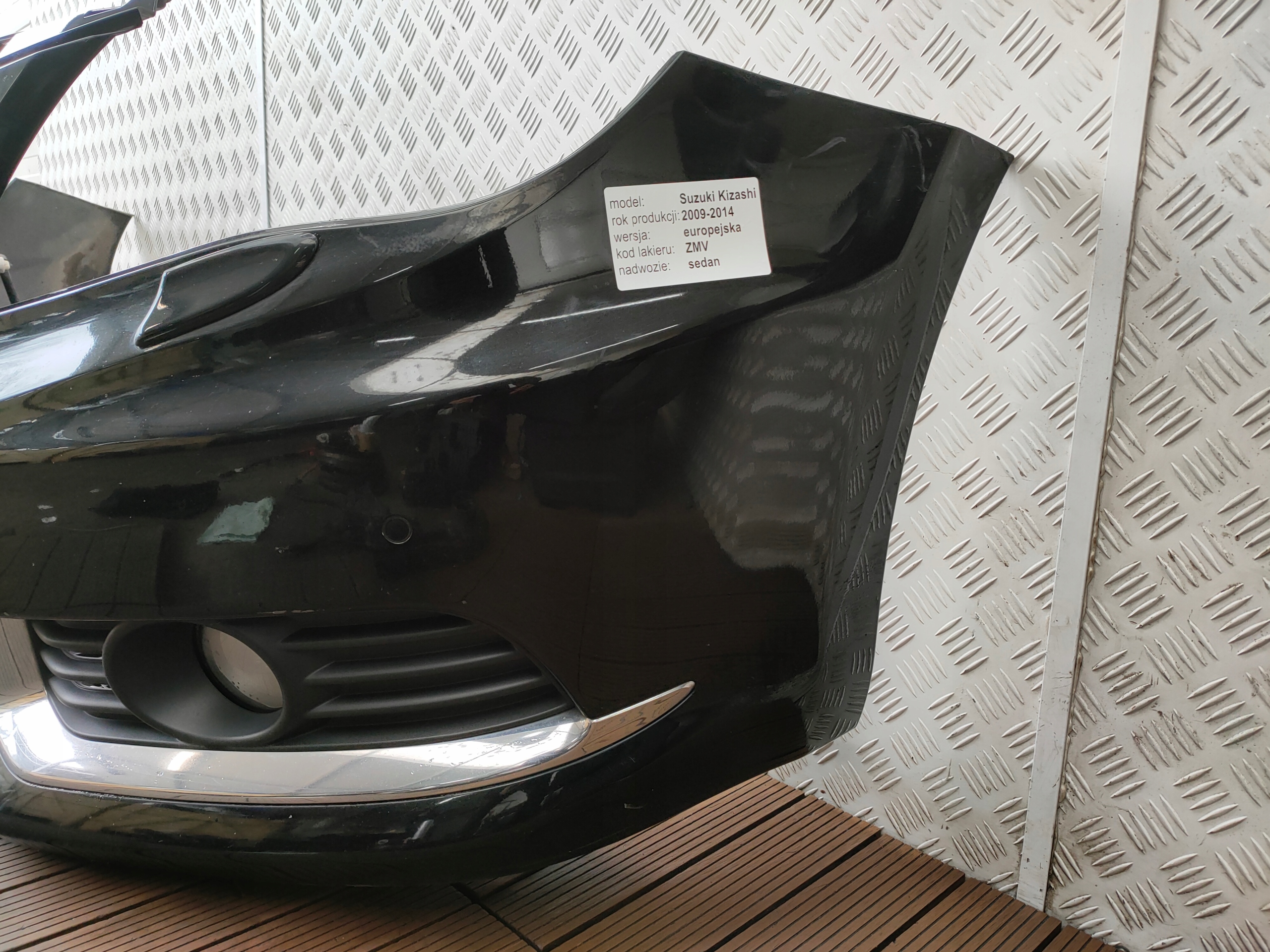 SUZUKI KIZASHI 09-14 front bumper complete PDC washers grill colour ZMV