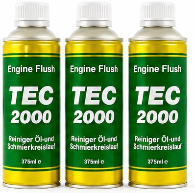 TEC2000 Engine Flush Płukanka Silnika 3x375ML, Zestaw Do Wymiany Oleju Auta