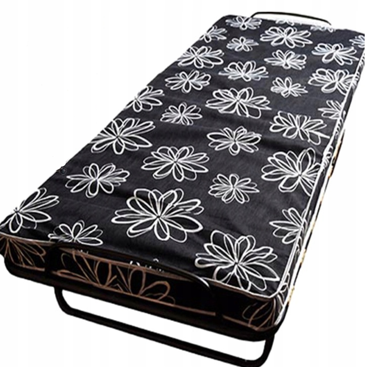 Łóżko Składane Turystyczne Mocne Polowe Z Materacem 80X190CM 120KG Przenośn