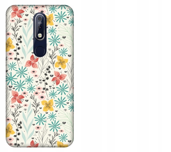 

Etui pokrowiec Nokia 5.1 5_1 Plus Floral kwiaty