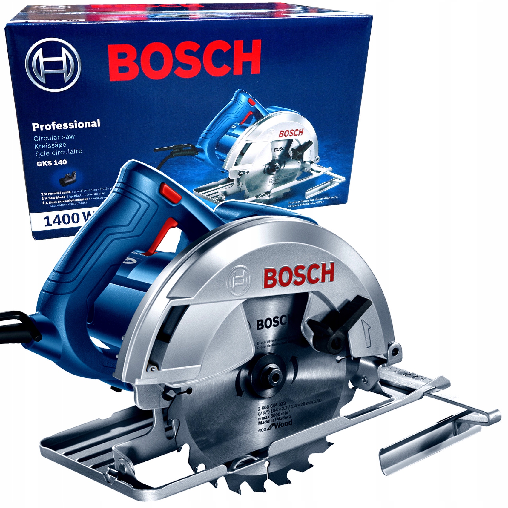 Piła pilarka tarczowa Bosch Gks 140 06016B3020 230V 184mm 1400W